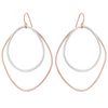 Large Double Angular Hoop Earrings