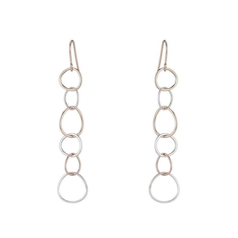 Narrow Linear Hoop Earrings | Colleen Mauer Designs