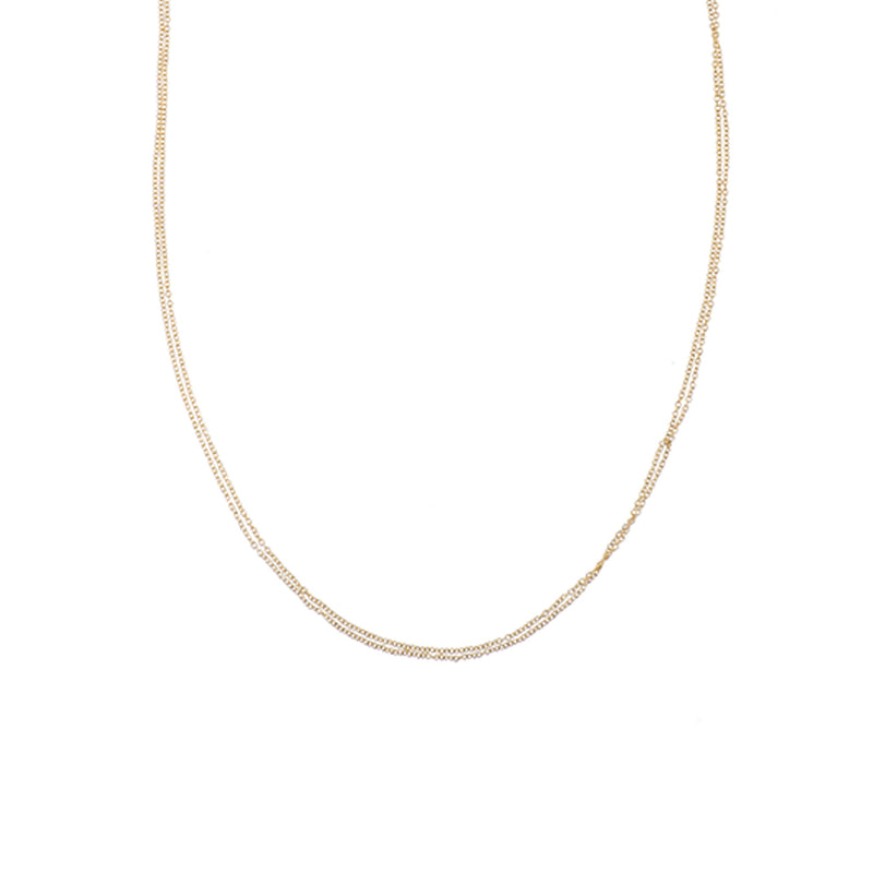 Delicate Double Monotone Chain Necklace | Colleen Mauer Designs