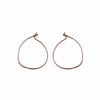 E236rg Small Rose Gold Pull Through Hoop Earrings