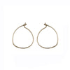 E236yg Small Yellow Gold Pull Through Hoop Earrings