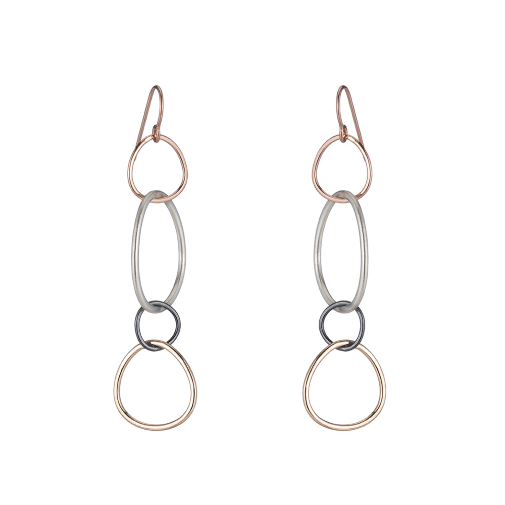 Swirl Hoops Sterling Silver - Q Evon Fine Jewelry Collections