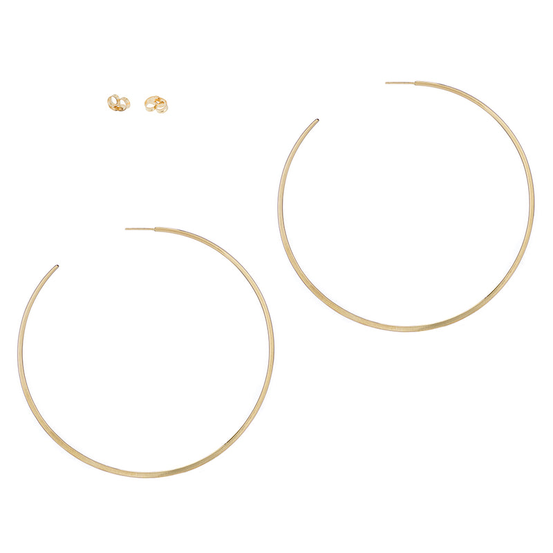 Extra Large Classic Circle Hoop Earrings | Colleen Mauer Designs