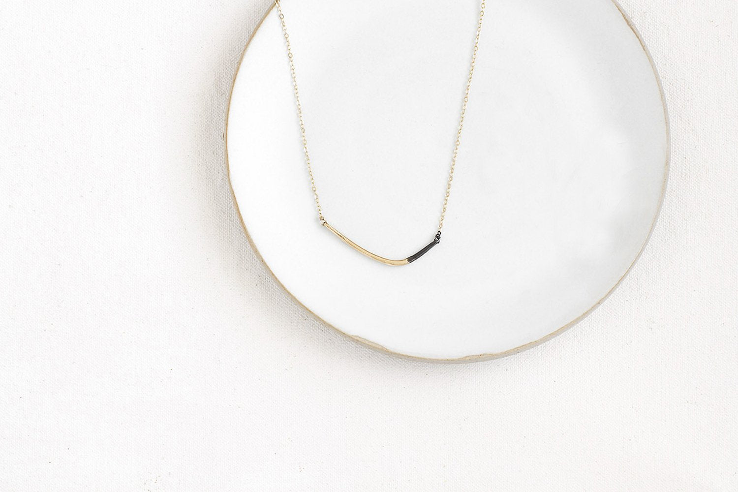 Mini Black & Gold Inflecto Necklace | Colleen Mauer Designs