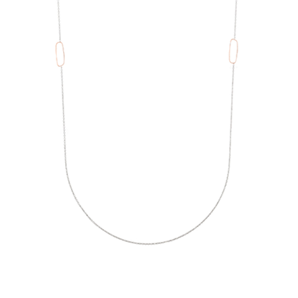 Delicate white gold on sale chain