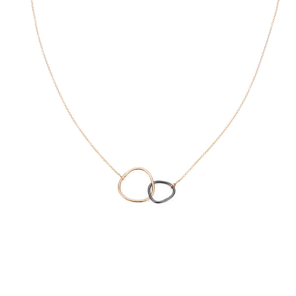 Personalised Gold Sterling Interlocking Necklace | Lisa Angel